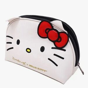 NWT! Hello Kitty x The Crème Shop Dome Makeup Travel Pouch (Red)